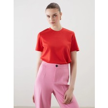 Lc Waikiki Yeni Sezon Bisiklet Yaka Kadın Tişört