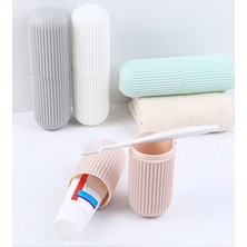 Just Cheap Store Seyahat Tipi Diş Macunu ve Fırçası Kabı 4 Renk