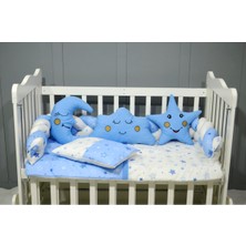 Özgürce Yumuşak ve Şık Örgü Bebek Beşik Uyku Seti 60X120, 7 Parça