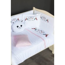 Özgürce Yumuşak Bebek Uyku Seti 80X140 Pembe, Rahat ve Şık Nevresim Takımı