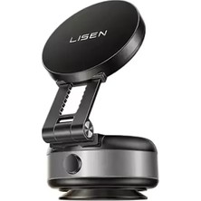 Lisen A604 M-Safe Uyumlu Manyetik Vakumlu Telefon Tutucu Siyah