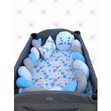 Özgürce Renkli ve Yumuşak Bebek Uyku Seti, Konforlu Oyun Parkı Aksesuarı