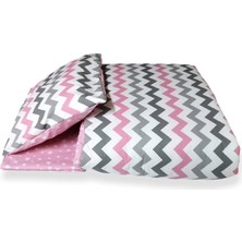 Özgürce 70X110 Park Beşik Için Yastık ve Lastikli Çarşaf Yorgan Seti