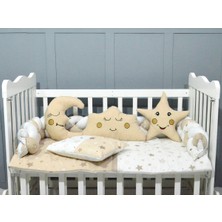 Özgürce Yumuşak Örgü Bebek Beşik Uyku Seti 60X120, 7 Parça Rahat Uyku