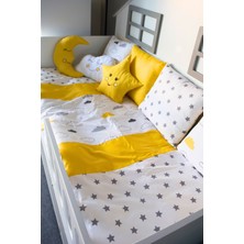 Özgürce Bebek Uyku Seti, Yastık ve Yan Korumalı, 90X190/100X200 Rahat Uyku