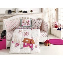 Özgürce Rahat ve Şık Turkuaz Bebek Uyku Seti, Pamuklu Kumaş ve Kedili Tasarım