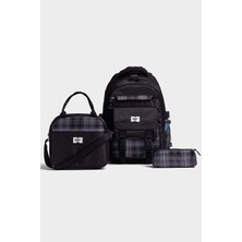 My Polo 2086 3'lü Set Çocuk Ilkokul Ortaokul Çantası Kalemlikli Beslenme Çantalı Sırt Çantası