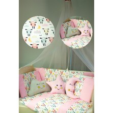 Özgürce Bebek Uyku Seti 60X120 Pembe Nevresim Takımı, Yumuşak ve Şık Tasarım