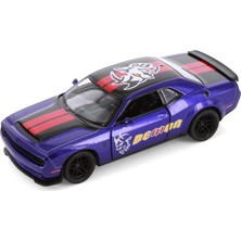 Oyuncak Vitrinim 2023 Dodge Challenger Srt Del Mon 170 Livery Edition Mor Kinsmart Diecast Model Araba