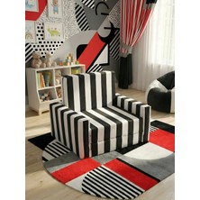 Özgürce Katlanabilir Çocuk Koltuğu ve Minder, Siyah-Beyaz Taraftar Deseni