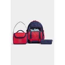 My Polo 2087 3'lü  Ilkokul Ortaokul Çantası Sırt Çantası Okul Çantası Çok Bölmeli Ortopedik Sırt