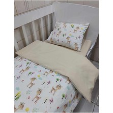 Özgürce Pamuklu Bebek ve Çocuk 70X120 Park Beşik Yatak Takımı Seti