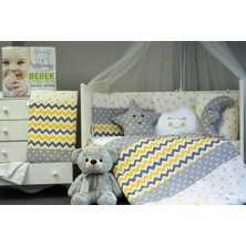 Özgürce Yumuşak Bebek Uyku Seti, Renkli Zig Zag Desen, 70X130 cm