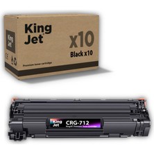 Kingjet Canon Uyumlu CRG-712 Standart Kapasiteli (10'lu Paket) Çipli Muadil Toneri | LBP3100