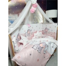 Özgürce Bebek Uyku Seti 60X120, Beşik Kenar Koruma, Cibinlik ve Dijital Baskı