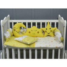 Özgürce Yumuşak Örgü Bebek Beşik Uyku Seti 60X120, 7 Parça, Rahat ve Konforlu