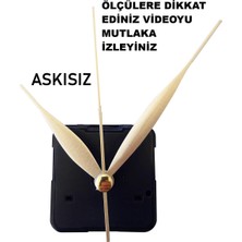 Cnr Shop Saat Mekanizması, 22 mm Şaft Sessiz Çalışır Akar, Saat Motoru Akrep-Yelkovan-Saniye-(Askısız)