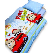 Özgürce Pamuklu Çocuk Yatak Seti, Ayıcıklar Desenli, 100X150, Yorgan ve Yastıkli