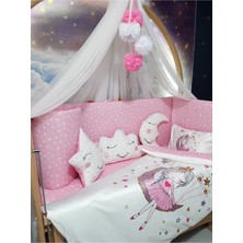 Özgürce Bebek Uyku Seti 60X120, Cibinlikli, Beşik Kenar Korumalı, Dijital Yorgan ve Yastık