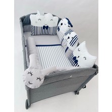 Özgürce Konforlu Park Yatak Uyku Seti, Anne Yanı Bebek Beşiği, 70X110CM