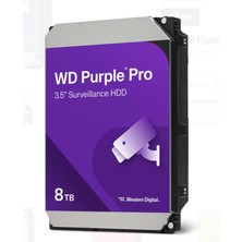 Verto 8 Tb Wd 3.5 Purple Pro Sata3 7200RPM 256MB 7/24 Guvenlık WD8002PURP (3 Yıl Resmı Dıst Garantılı)