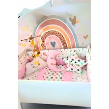 Özgürce Yumuşak ve Rahat Bebek Uyku Seti, 70X110, Damla Pembe