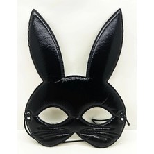 Freedom Storee Siyah Renk Kumaş Malzemeden Imal Eva Tavşan Maskesi
