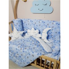Özgürce Bebek Uyku Seti 70X130, Kelebek Desenli, Cibinliksiz, Rahat ve Şık