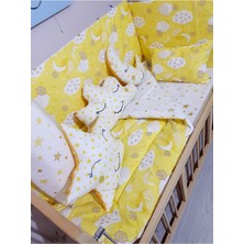 Özgürce 70X130 Bebek Uyku Seti, Ay, Bulut, Yıldız Temalı, Rahat ve Şık Tasarım