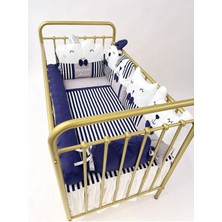 Özgürce Lacivert Bebek Beşik Uyku Seti 60X120CM, Rahat ve Yumuşak Uyku Deneyimi