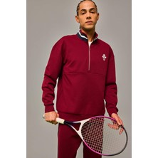DeFacto Pamuklu Boxy Fit Dik Yaka Sporcu Sweatshirt F9372AX26SP