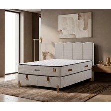 Mona Yatak Bahama Krem 30 cm Full Ortopedik Pocket Yaylı Latex Süngerli Çift Taraflı Yatak