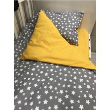 Özgürce Pamuklu Çocuk Yastık Çarşaf Takımı, Yıldızlı ve Renkli, Rahat Uyku