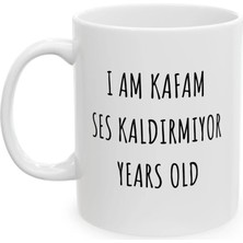 Ivart I Am Kafam Ses Kaldırmıyor Year Old Baskılı Porselen Standart Kupa-Hediye-Doğum Günü-Sevgililer Günü