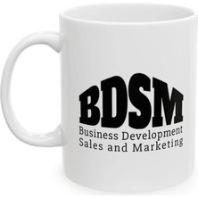 Ivart Bdsm-Business Development Baskılı Porselen Standart Kulplu Kupa Bardak-Hediye-Nah