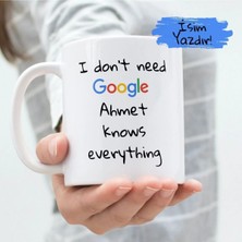 Ivart Kişiye Özel I Don't Need Baskılı Premium Porselen Kupa Bardak-Motto