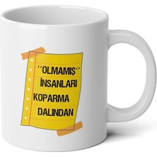 Ivart Kişiye Özel Olmamış Insanları Koparma Baskılı Premium Porselen Kupa Bardak-Kendime Not