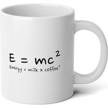 Ivart Energy = Milk x Coffee2 Baskılı Premium Porselen Kupa Bardak