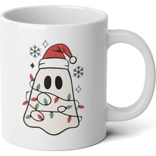 Ivart Yılbaşı Temalı Hayalet Baskılı Premium Porselen kupa Bardak