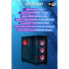 Game Garaj Elite S37 Amd Ryzen 5 7600 32GB Ram 1tb SSD RTX5070 240MM Sıvı Soğt Freedos Oyuncu Oem Paket