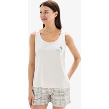 Blackspade Kadın Pijama Takımı 52070 - Krem
