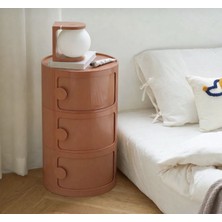 Miniforms Duru 3 Çekmeceli Komodin Toz Pembe