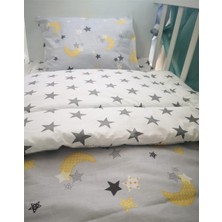 Özgürce Yıldızlı 60X120 Pamuk Bebek ve Çocuk Yatak Takımı Seti