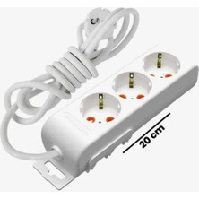 Verto Mutlusan Rı-Tech 3lü 1mt Topraklı Grup Priz (001 175 310002 01 00)