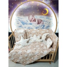 Özgürce 70X130 Bebek Uyku Seti Bulut Desen 9 Parça, Konforlu ve Şık Tasarım