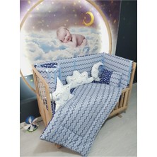 Özgürce Rahat ve Şık 60X120 Bebek Uyku Seti, 9 Parça, Zigzag Desen