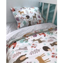 Özgürce 100% Pamuk Çocuk Yatak Takımı, Doğa ve Hayvan Desenli, Rahat ve Şık