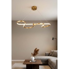 TERRA lighting Modern Hayal Power LED Avize, 3 Renk Yanabilen Lüks LED Avize, Mutfak Salon Hol Oda Sarkıt LED Avize, Modern LED Avize