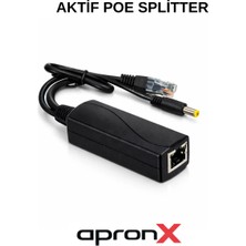 Apronx 48V 2A Ip Kamera Aktif Poe Splitter