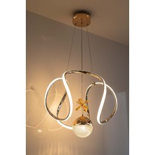 TERRA lighting Kiev Tek Toplu Power LED Avize, Mutfak Salon Hol Sarkıt LED Avize, 3 Renk Yanabilen Power LED Avize, Modern Avize